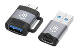EAN 0766623356329 - Manhattan 356329 cambiador de género para cable Negro, Gris imagen 1