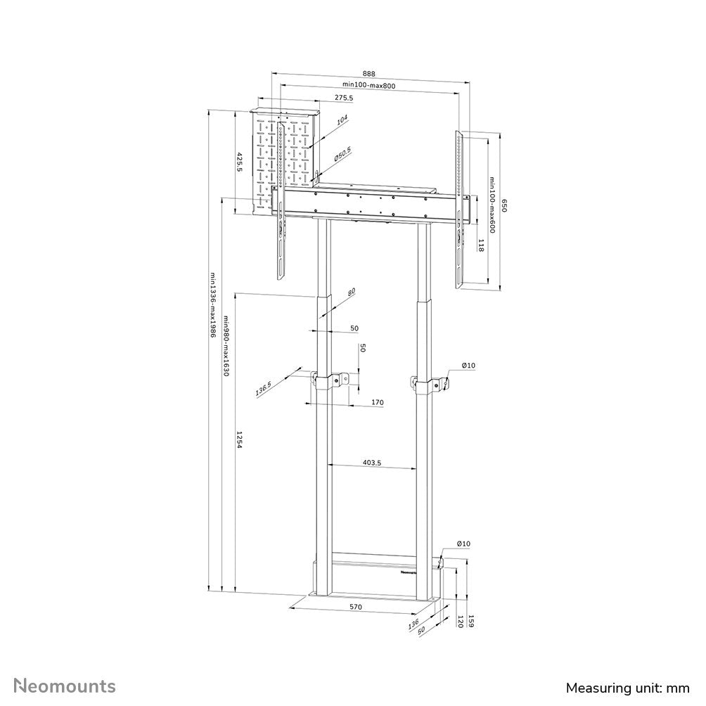 Neomounts By Newstar Soporte De Pared Motorizado