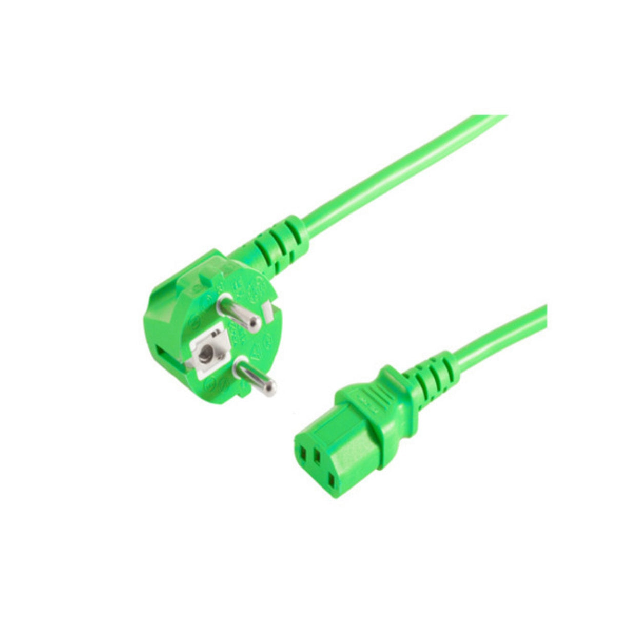 S-Conn 09-05183 Cable De Transmisión Verde 1,8 M Cee7/7 C13 Acoplador
