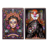 Muñeca Mattel Barbie Signature Día De Muertos 2024 Coleccionable Con Vestido Negro Con Volantes Hrm72