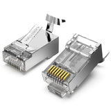 EAN 6922794744257 - Vention IDER0-10 conector RJ-45 Plata, Transparente imagen 1