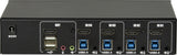 EAN 4260455649599 - Inter-Tech AS-41HUS interruptor KVM Negro imagen 2