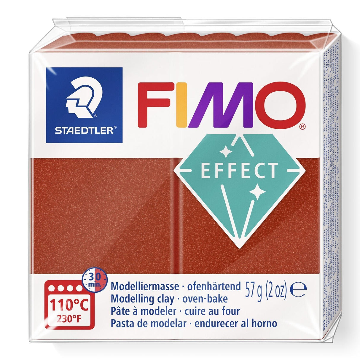Fimo Mod.Masse Fimo Effect Kupfer Metall