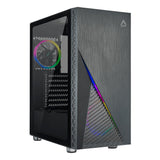 Caja Pc Azza Zeno 350 Negra Con Ventana De Lateral Csaz-350