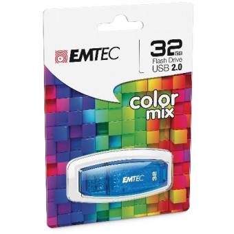 Pendrive Emtec Pendrive 32 Gb C410  Usb 2.0 Color Mix Blau