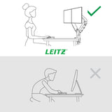 Leitz Ergo Dual Monitor Arm Gris, 1120x110x600