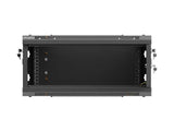 Lanberg Rack Cabinet 19in Wall-Mount 4u 600x450 Flat Pack With Metal Door Black
