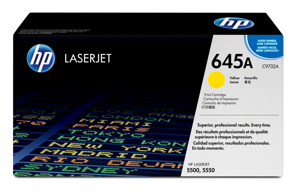 EAN 0088698445426 - HP 645A Yellow Original LaserJet Toner Cartridge cartucho de tóner 1 pieza(s) imagen 1