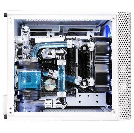 Caja Pc Thermaltake Minitorre Mini Itx Core V1 Blanco Ca-1b8-00s6wn-01
