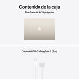 Apple Macbook Air 15,3' M5 10-Core Cpu 16gb 512gb Ssd 10-Core Gpu Blanco Estrella