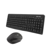 Teclado Español + Raton Coolbox Inalambrico Negro Coo Ktr 02w