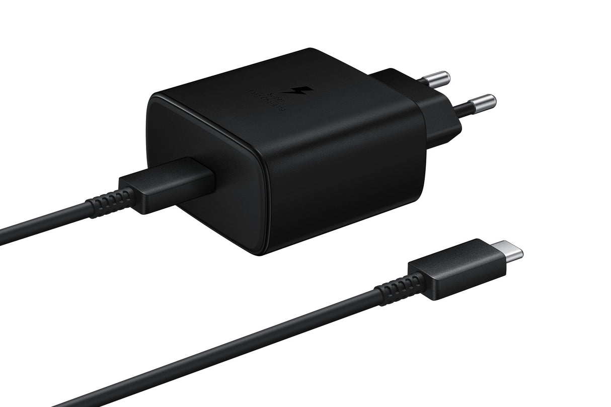 Cargador Samsung Usb Tipo-C + Cable Usb Tipo-C 45w Ep-Ta845xbegww