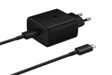 Cargador Samsung Usb Tipo-C + Cable Usb Tipo-C 45w Ep-Ta845xbegww