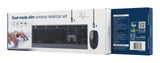 Gembird Dual-Mode Slim Wireless Desktop Set 2.4g+Bt Us Layout