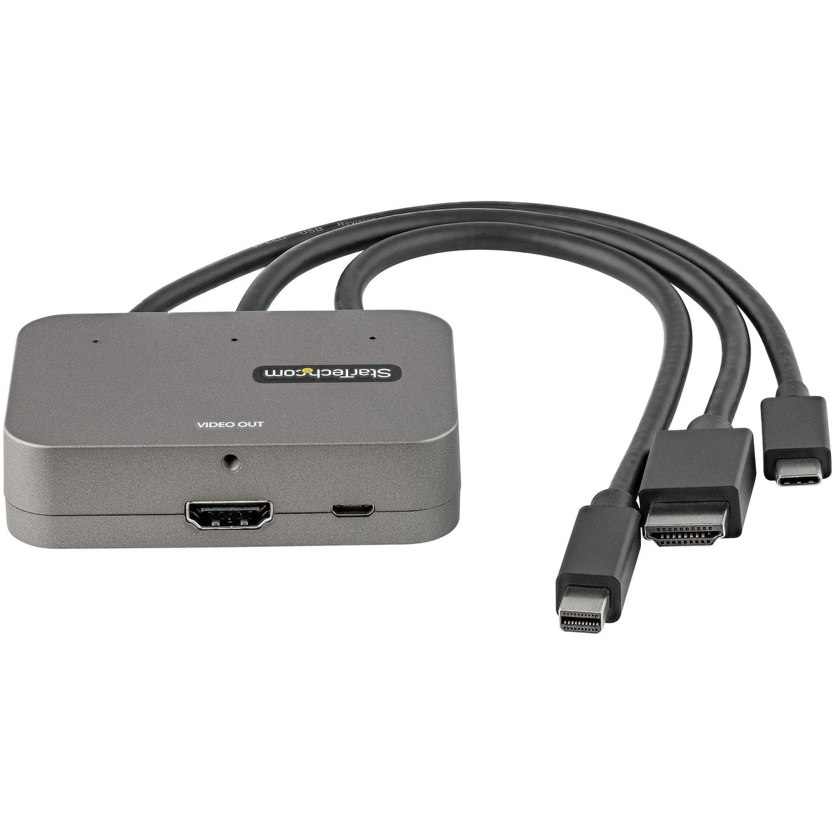 Startech Adaptador Multipuertos 3 En 1 Usb-C Hdmi O Mini Displayport A Hdmi 4k 60hz Cdphdmdp2hd