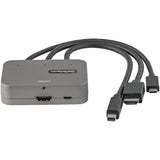 Startech Adaptador Multipuertos 3 En 1 Usb-C Hdmi O Mini Displayport A Hdmi 4k 60hz Cdphdmdp2hd