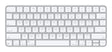 EAN 195949634482 - Apple Magic teclado Universal USB + Bluetooth QWERTY Inglés de EE. UU. Blanco imagen 1