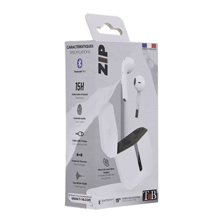 EAN 3303170103180 - T'nB Zip Auriculares True Wireless Stereo (TWS) Dentro de oído Llamadas/Música/Deporte/Uso diario USB Tip imagen 4