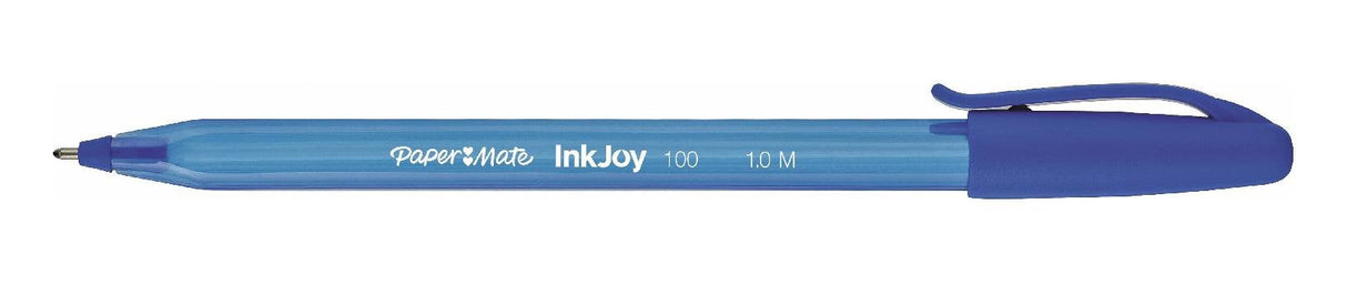 Paper Mate Inkjoy 100 Cap Boligrafo Triangular Azul -50u-