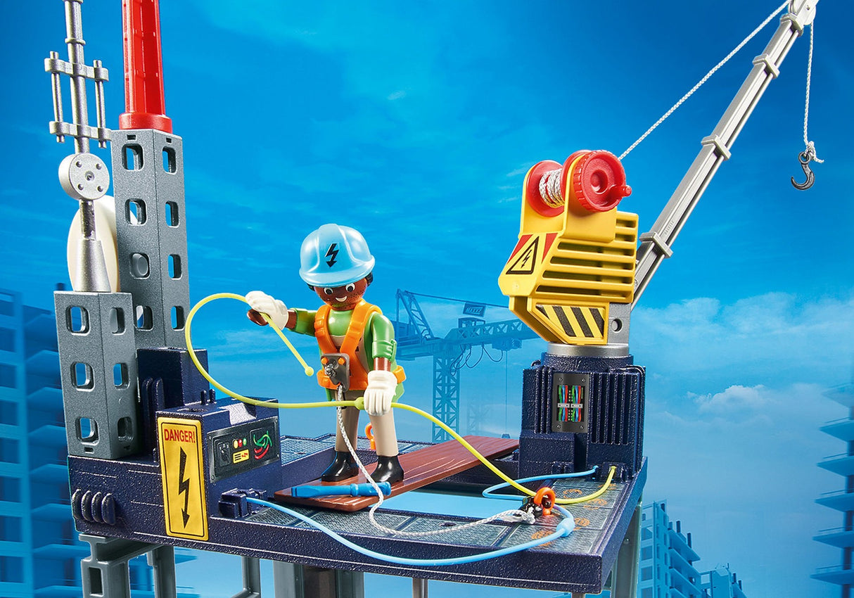 Playmobil 70816 Starter Pack Sitio De Construcción Con Grua