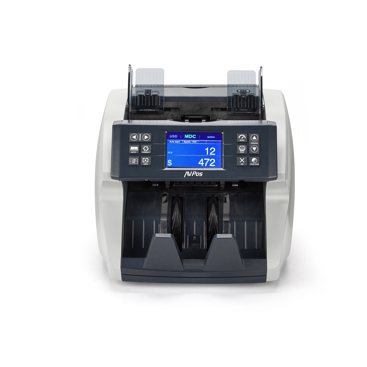 Avpos Contador/Detector De Billetes Avp-Dtc180 - Cuenta Cantidad De Billetes, Valor Subtotal Y Valor Total - 1200