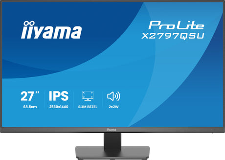 EAN 4948570126880 - iiyama ProLite X2797QSU-B1 pantalla para PC 68,6 cm (27") 2560 x 1440 Pixeles Quad HD LED Negro imagen 3