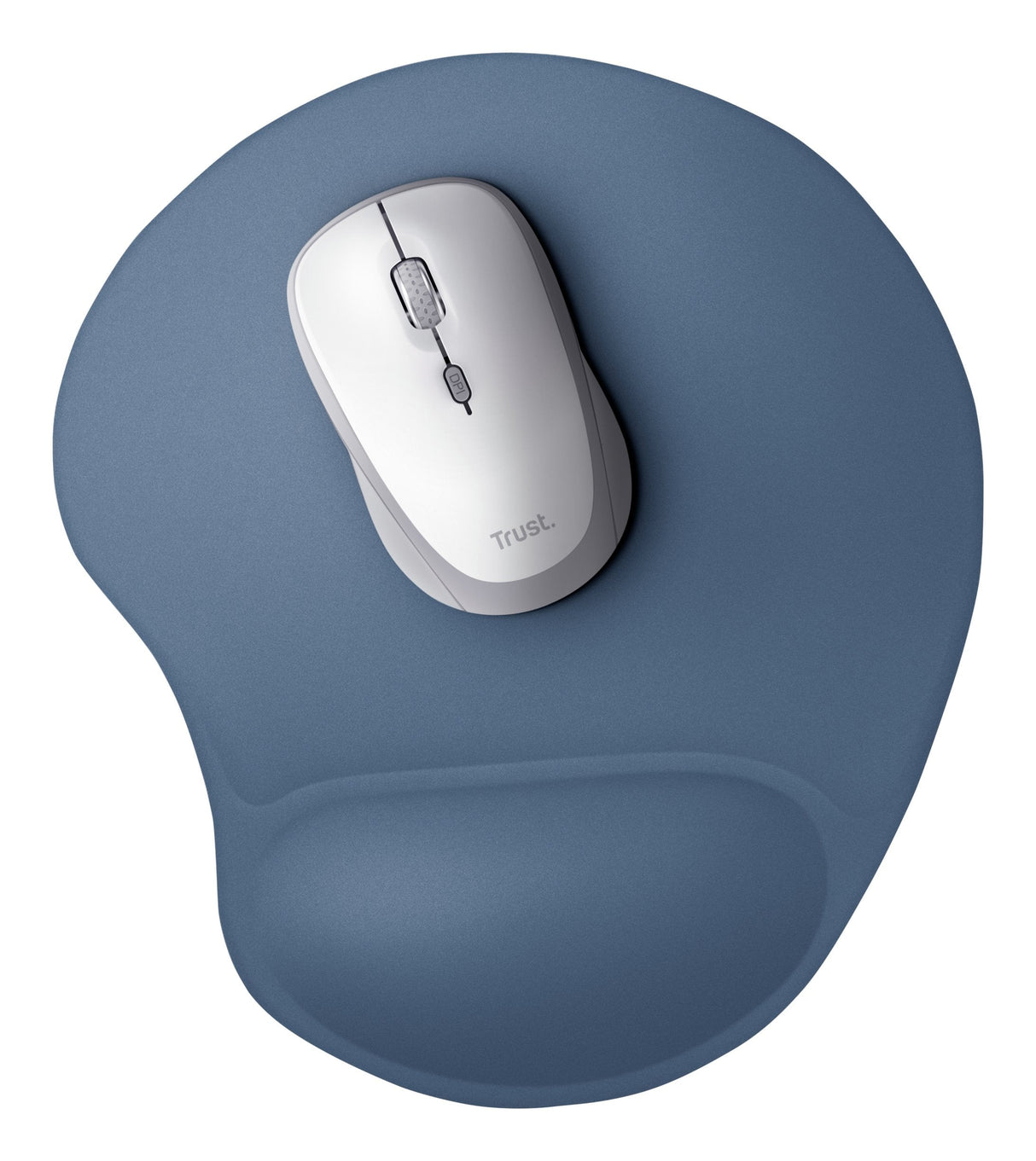 Alfombrilla Trust Bigfoot Azul Metalico Con Reposa MuãEcas