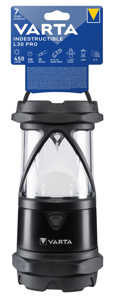 EAN 4008496987146 - Varta INDESTRUCTIBLE L30 PRO Negro, Transparente Linterna de mano LED imagen 2