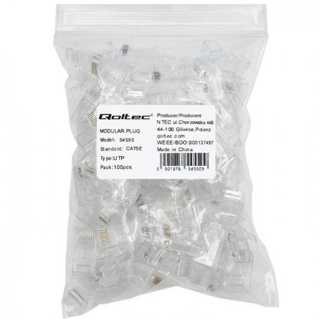EAN 5901878545509 - Qoltec 54550 conector RJ45 Plata imagen 2