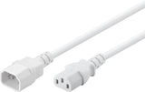 Goobay 97585 Cable De Transmisión Blanco 3 M C14 Acoplador C13 Acoplador