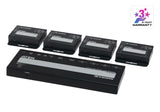 4-Port 4k Hdmi Cat 6 Splitter  With 4 Receivers Kit, With