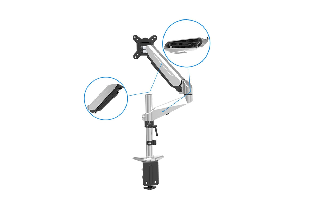 EAN 4016032383147 - Digitus DA-90351 soporte para monitor 68,6 cm (27") Escritorio Negro, Plata imagen 6