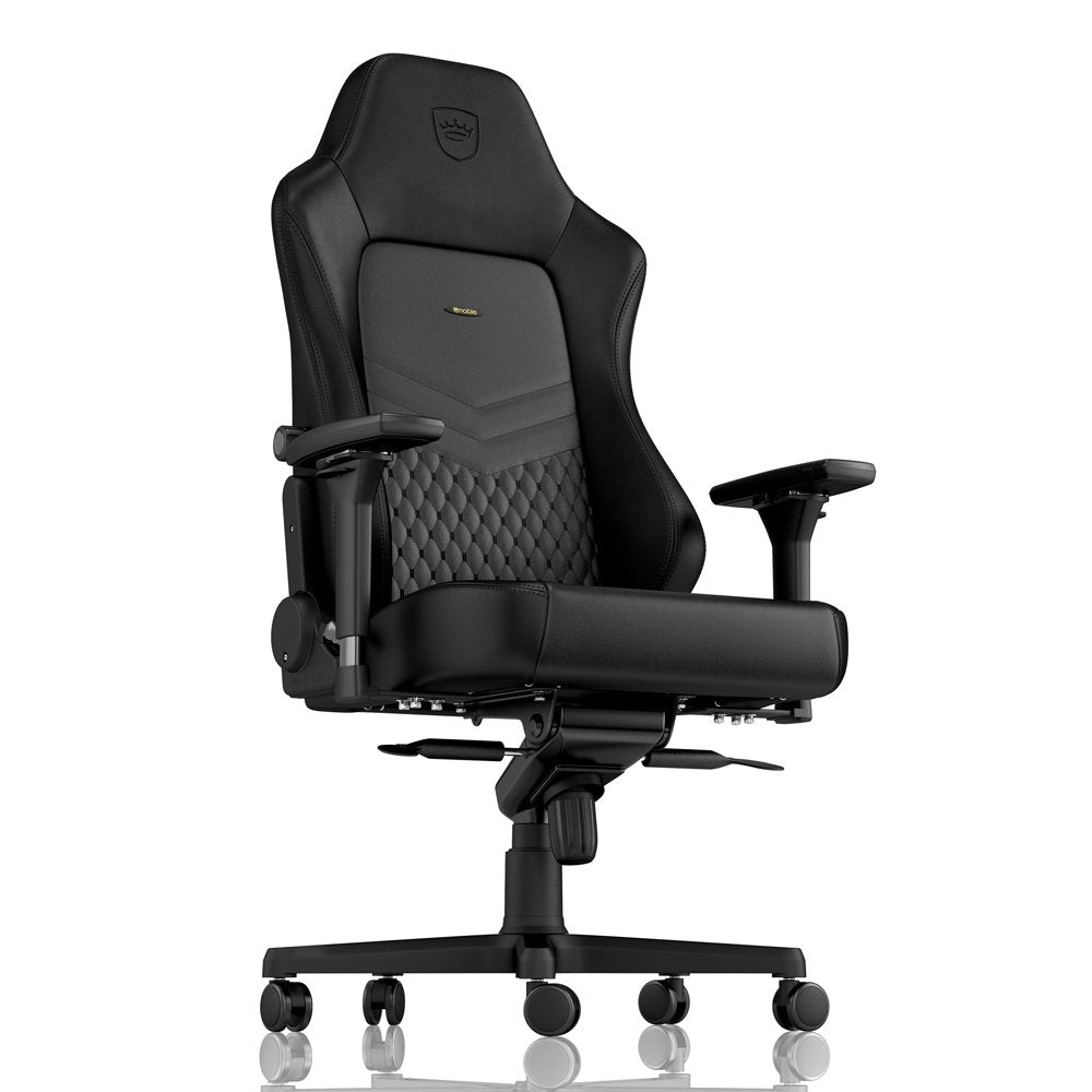 Noblechairs Hero Echtleder Gaming Silla - Negro Negro