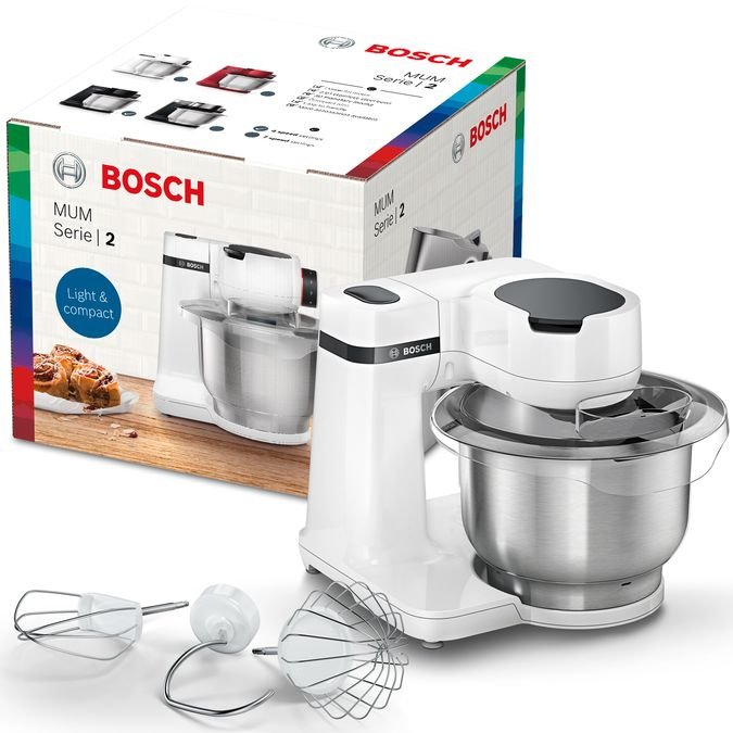 Robot De Cocina Bosch Mum Serie 2/ 700w/ Capacidad 3.8l/ Blanco