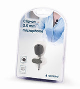 Gembird Micrófono De Clip De 3,5 Mm, Negro