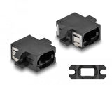 Delock Lwl Kupplung Mpo Buchse Zu Mpo Buchse Schwarz
