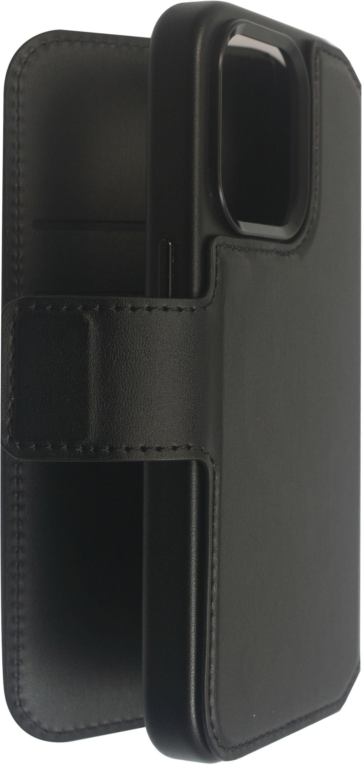 Infinite Milan Iphone 16 Plus  Black Wallet Cover. Material: