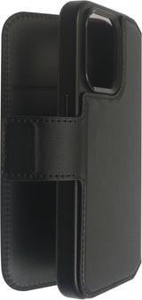 Infinite Milan Iphone 16  Black Wallet Cover. Material: