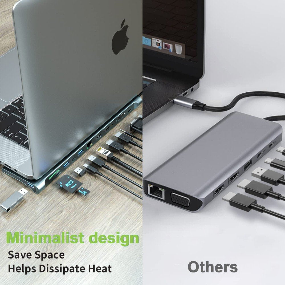 EAN 8059018365368 - Techly IUSB31C-DOCK12DPHD base para portátil y replicador de puertos Alámbrico USB 3.2 Gen 1 (3.1 Gen 1)  imagen 13