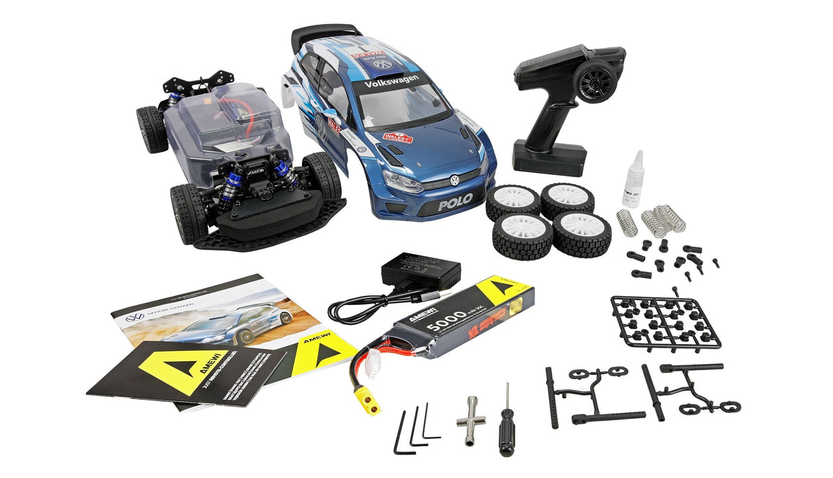 Amewi Hyper Go Vw Polo R Wrc Rallye Brushless 4wd 1:10 Rtr