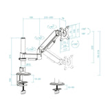 EAN 8433281016460 - TooQ DB1532TNR-B soporte para monitor 81,3 cm (32") Escritorio imagen 6