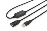 EAN 4016032326212 - Digitus DA-73100-1 cable USB 10 m USB A 0,48 Gbit/s Negro imagen 1