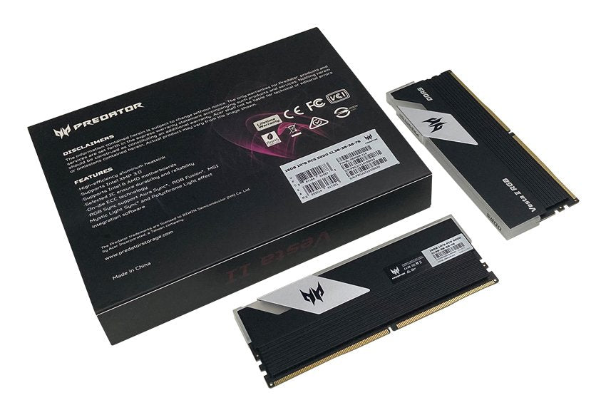 Acer Predator Vesta2  Ddr5 32g Cl34 Black Rgb 16x2 6000