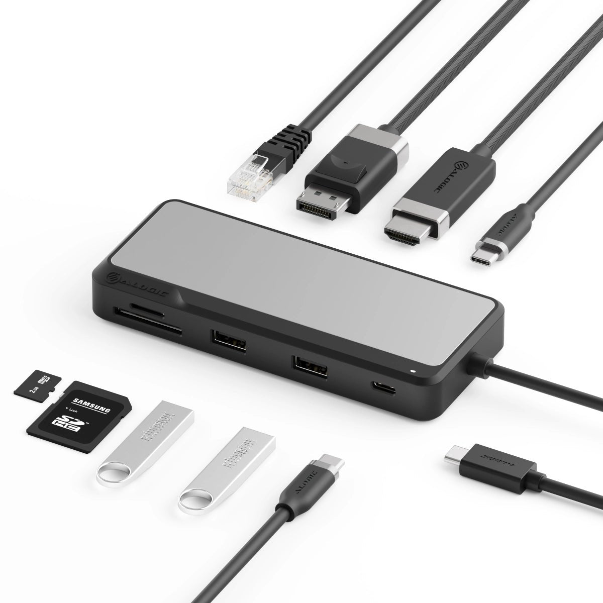 Pro Axis Usb-C 8-In-1 Dual Display Dock