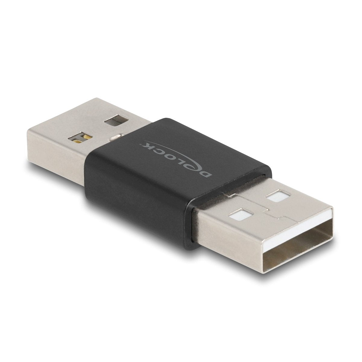 Delock 65108 Adaptador Cambiador De Género Usb 2.0 Tipo-A Macho A Macho De Metal