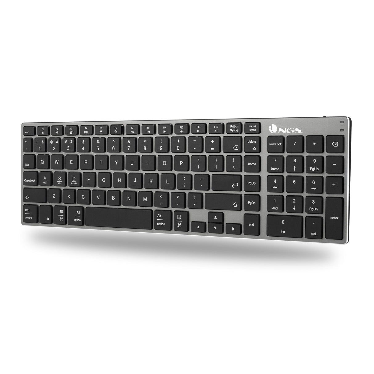 EAN 8435430619409 - NGS FORTUNE-BT, QWERTY, ES teclado Universal Bluetooth Negro, Plata imagen 5
