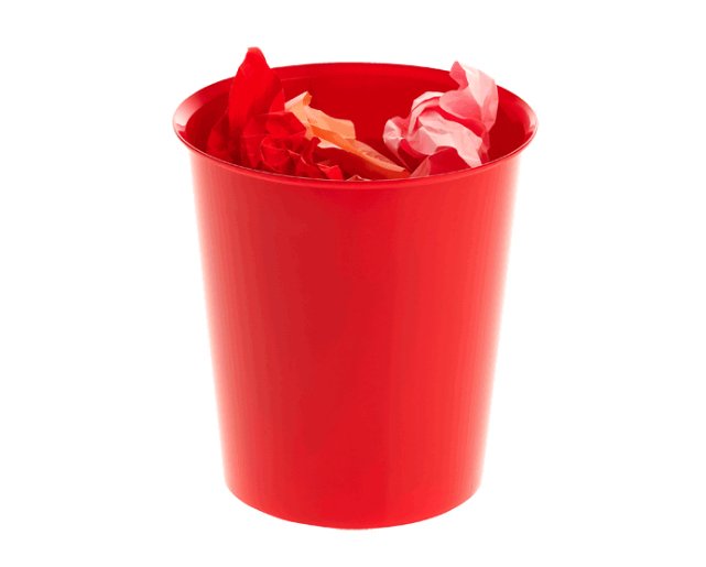 Archivo 2000 Papelera De Plástico Archivo 2000 Opcional Aro Sujetabolsas Capacidad 16 Litros 290x310 Mm Rojo