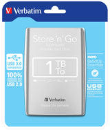 EAN 239425307184 - Verbatim Store 'n' Go disco duro externo 2.5" Micro-USB B 3.2 Gen 1 (3.1 Gen 1) Plata imagen 1