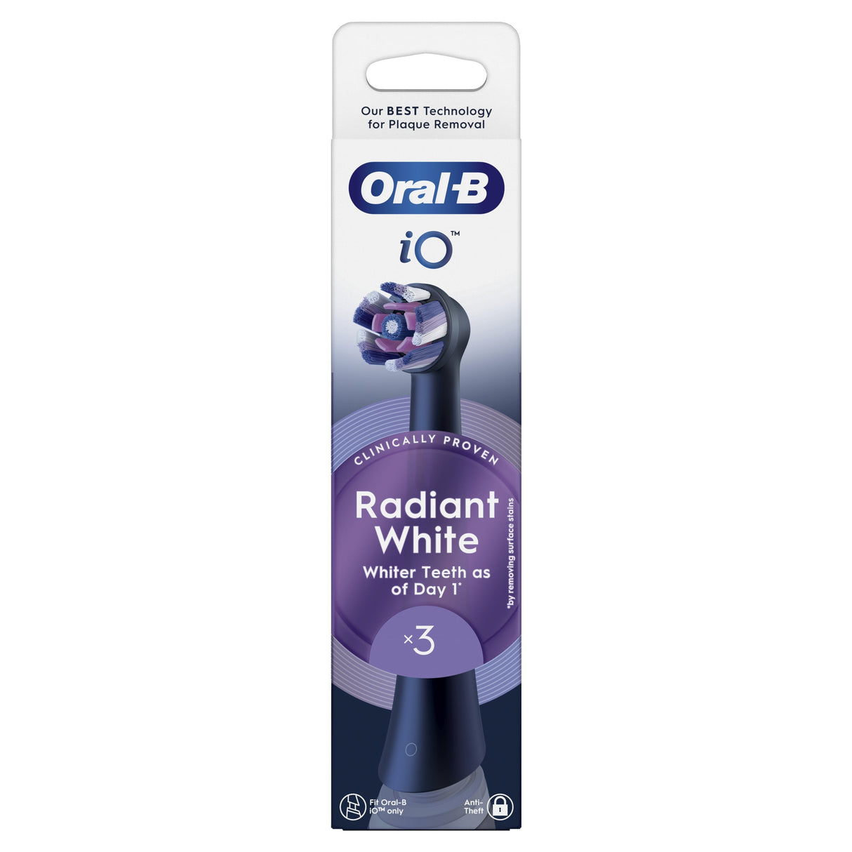 Oral-B Io Radiant White 3er AufsteckbRsten Schwarz