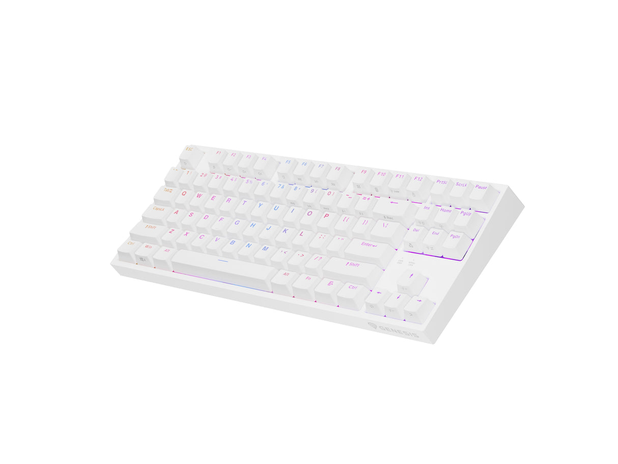 Genesis Thor 404 Tkl Biala Rgb Gateron Yellow Pro